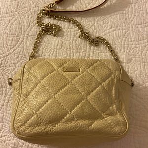 Kate spade quilted white crossbody bag